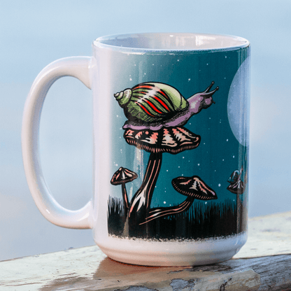Moonlit Snail Mug