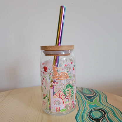 Enchanted Forest Glass Tumbler