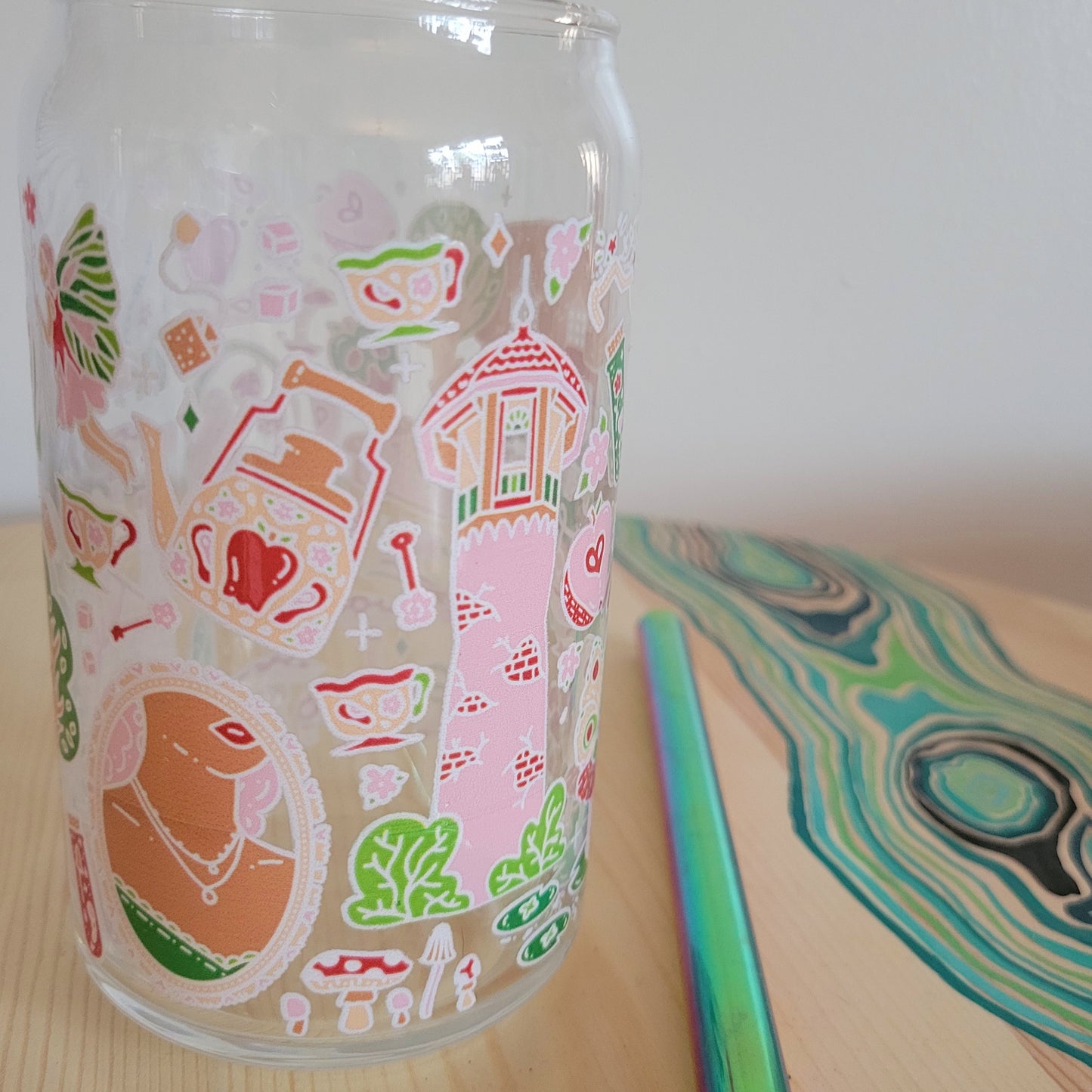 Enchanted Forest Glass Tumbler