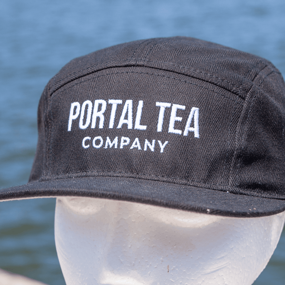 Portal Tea 5 Panel Hat — Black