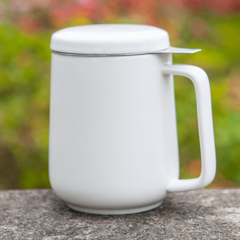 13.5 Oz Creative Cute Microlandschaft Ceramic Tea Cup Coffee Mug Travel Mug  Milk Cup with Lid (Green/Pink/Beige/Yellow)
