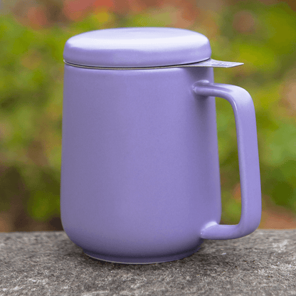 Peak Ceramic Mug with Infuser - 19.5oz - Purple