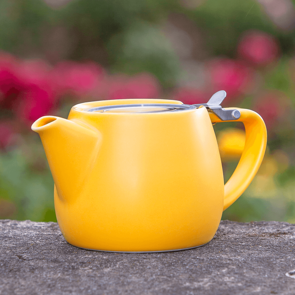 Pluto Porcelain 18oz Teapot with Infuser - Yellow