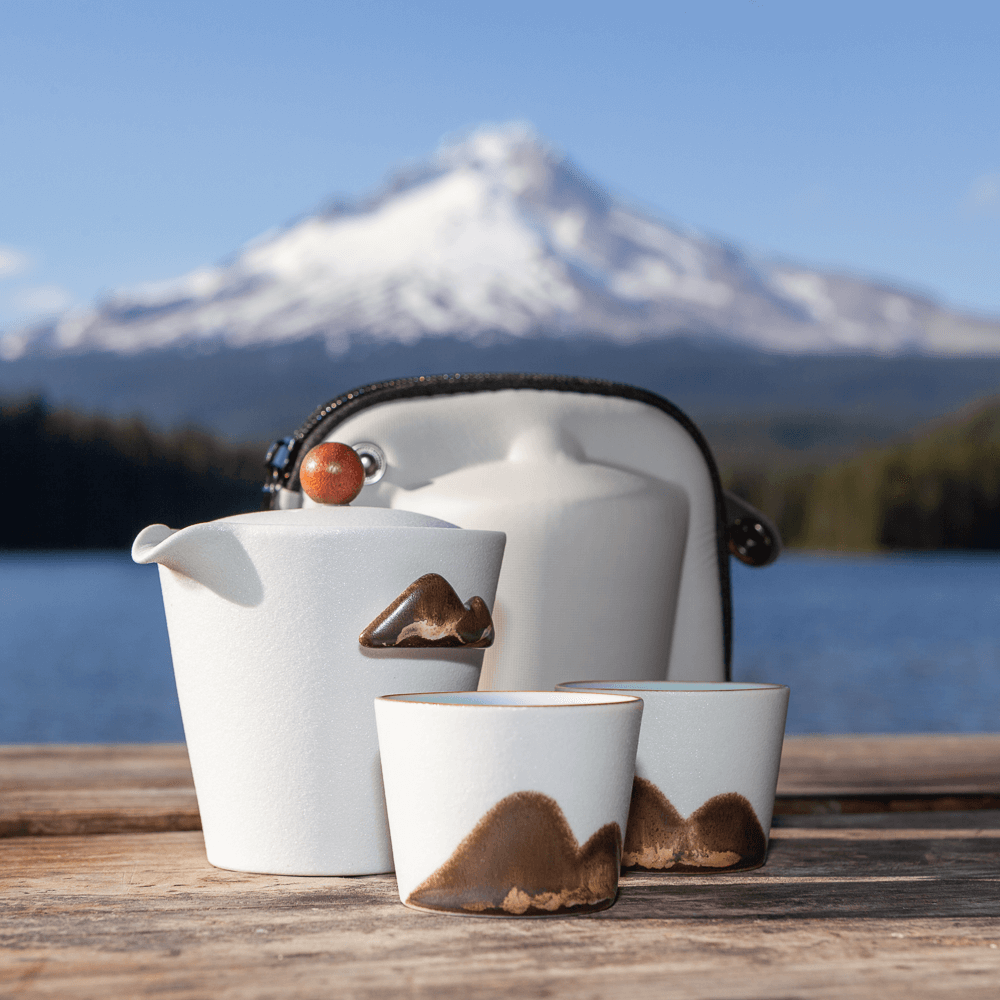 Far Mountain Tea Set (w/ Strainer & Tea Cups)