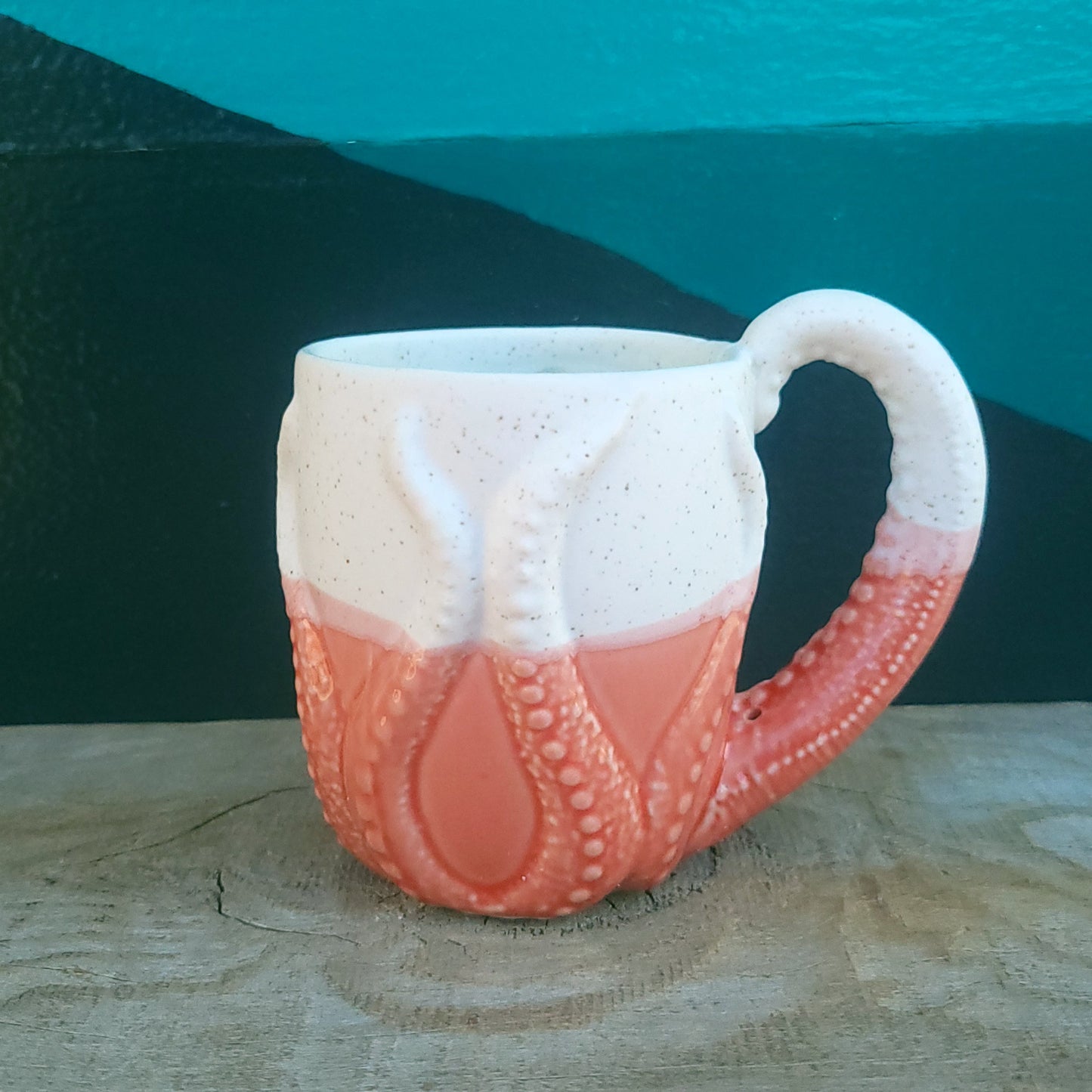 Coral Octopus Mug