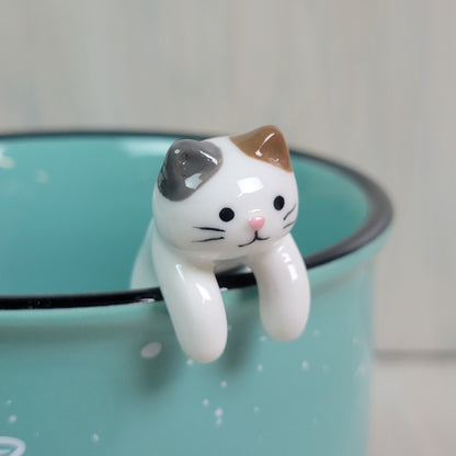 Ceramic Cat Spoon - White