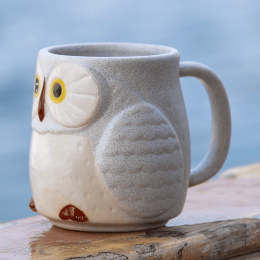 Light Grey Owl Mug