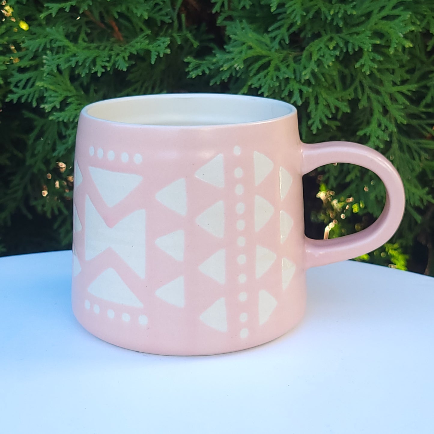 Pink Stoneware Mug