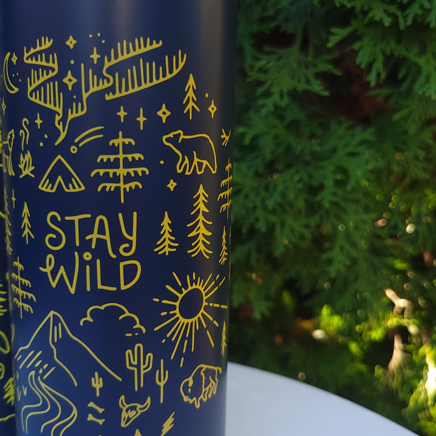 Stay Wild Stainless Steel Water Bottle