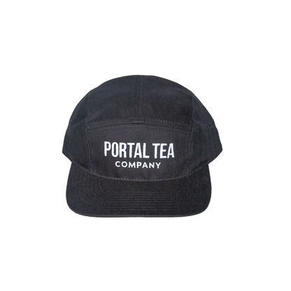 Portal Tea 5 Panel Hat — Black