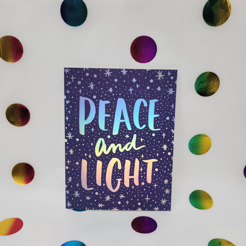 Peace and Light Greeting Card
