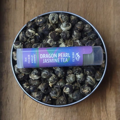 Tea Gift Tin & Lip Balm Gift Set - #75 Dragon Pearl Jasmine